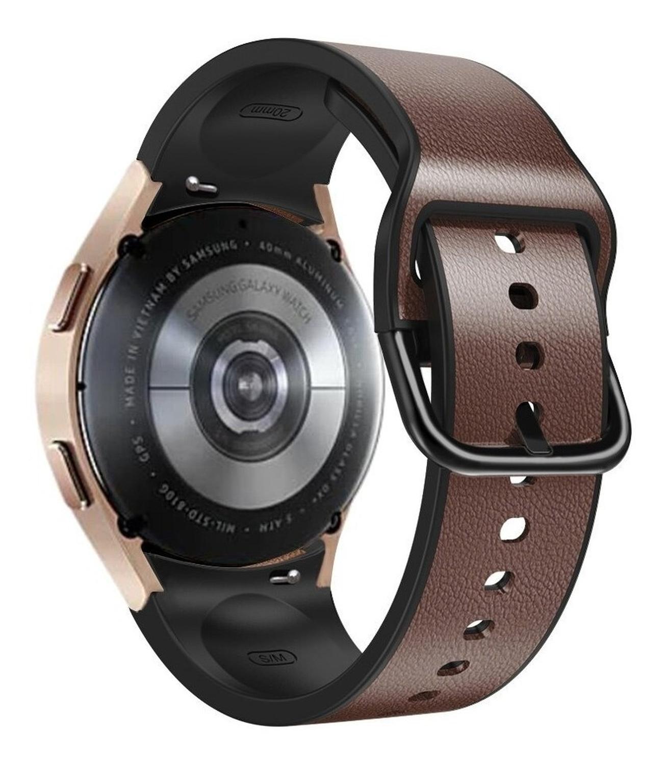 Correa Cuero + Silicona Para Samsung Galaxy Watch 4/watch 5/ Watch 6