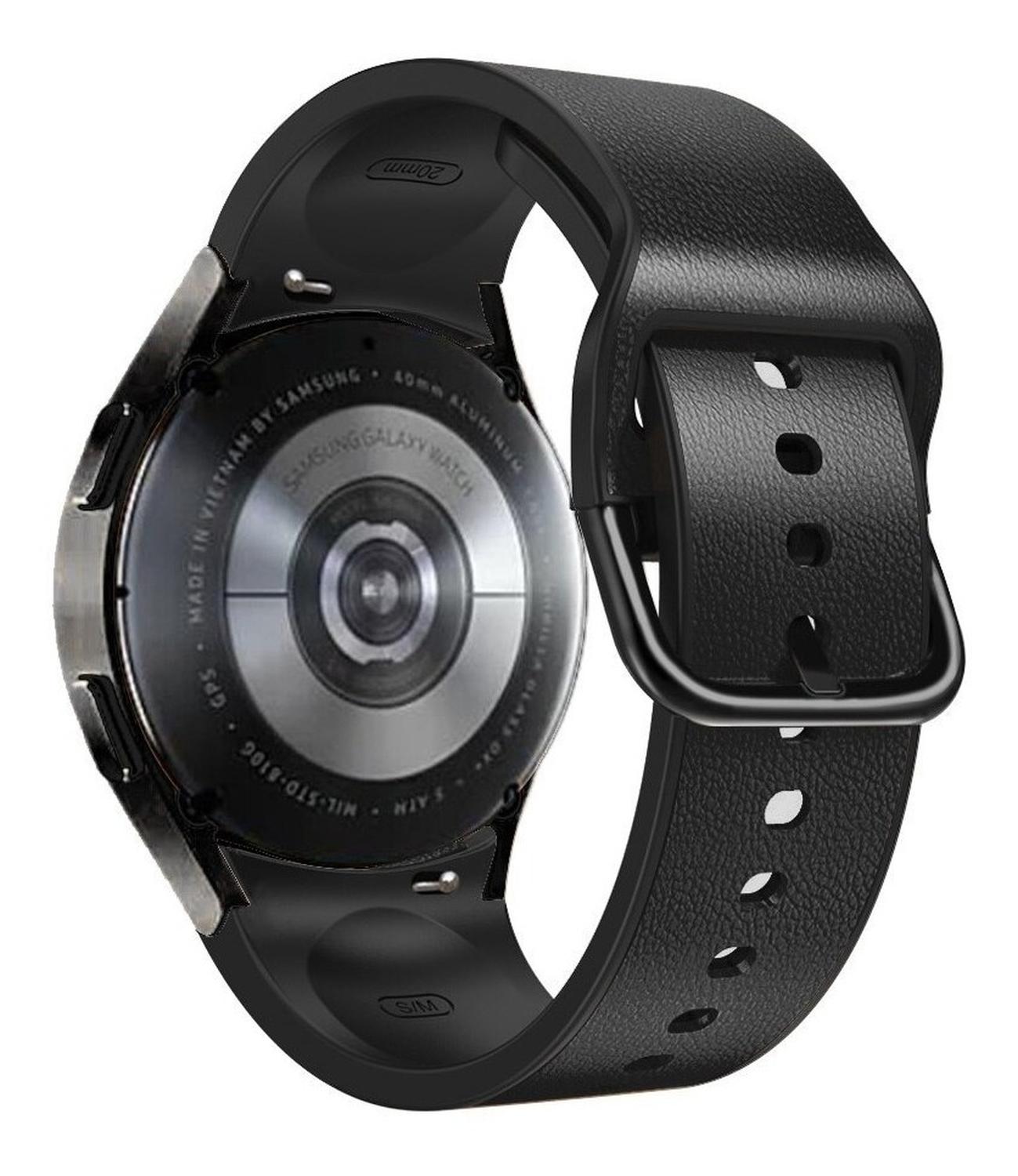 Correa Cuero + Silicona Para Samsung Galaxy Watch 4/watch 5/ Watch 6