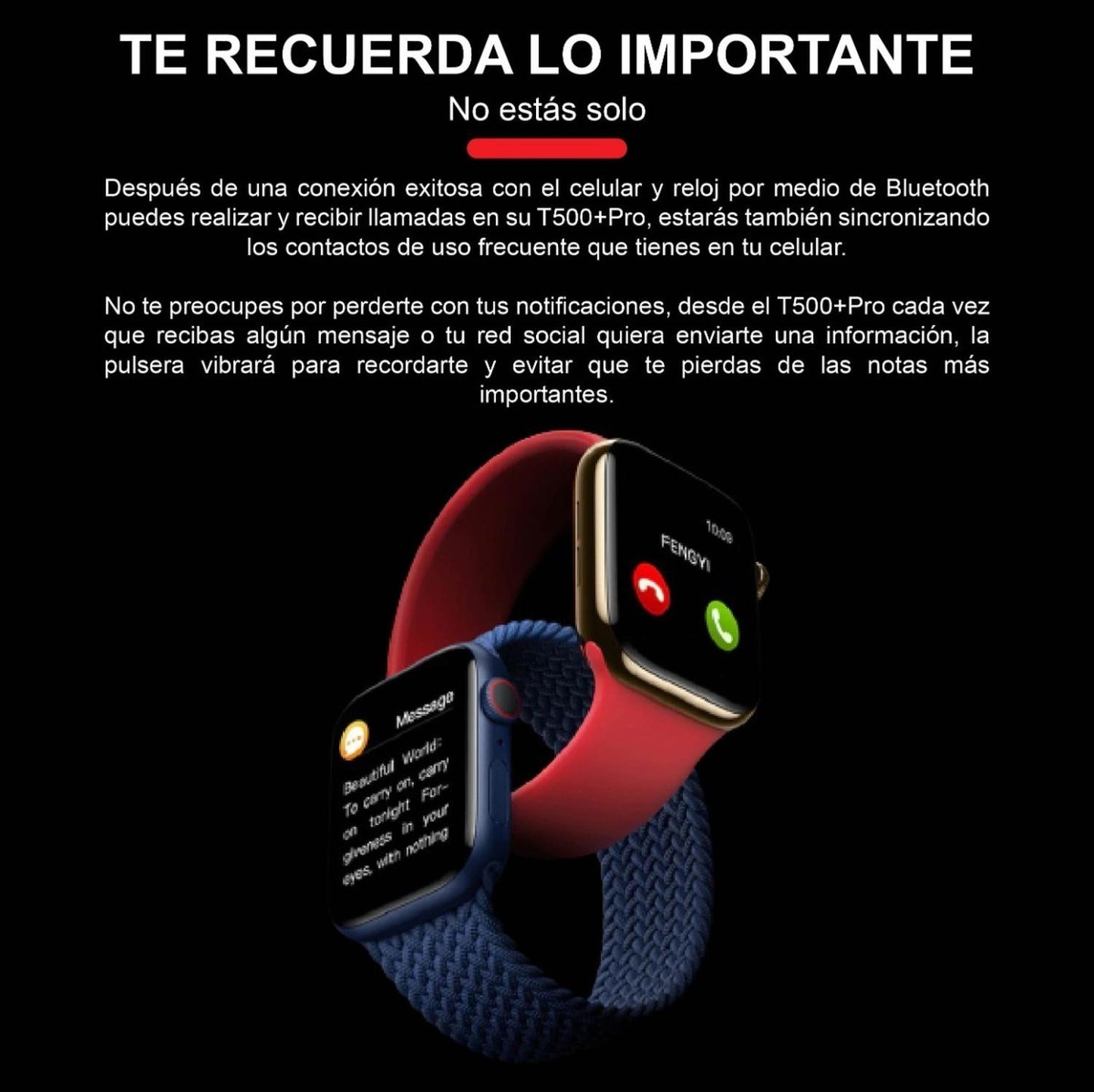 Smartwatch T500+ Pro Serie 9 Reloj Compatible Ios Y Android