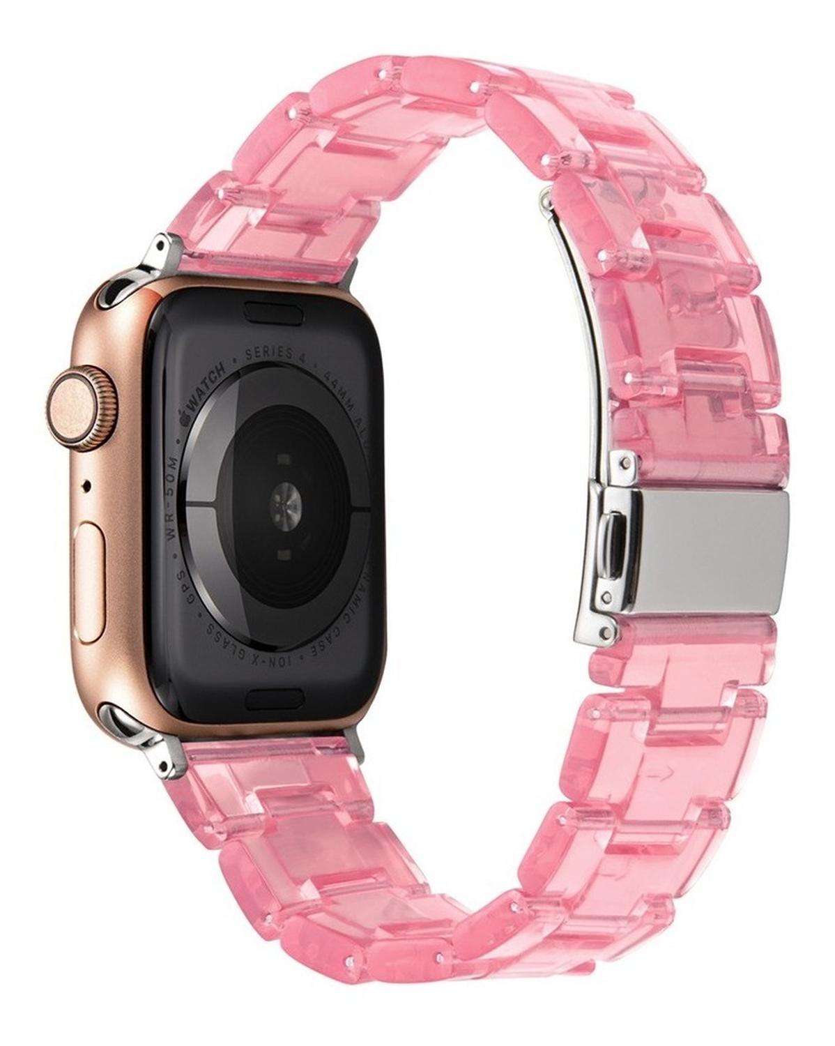 Correa Transparente Para Apple Watch 42/44/45mm De Colores