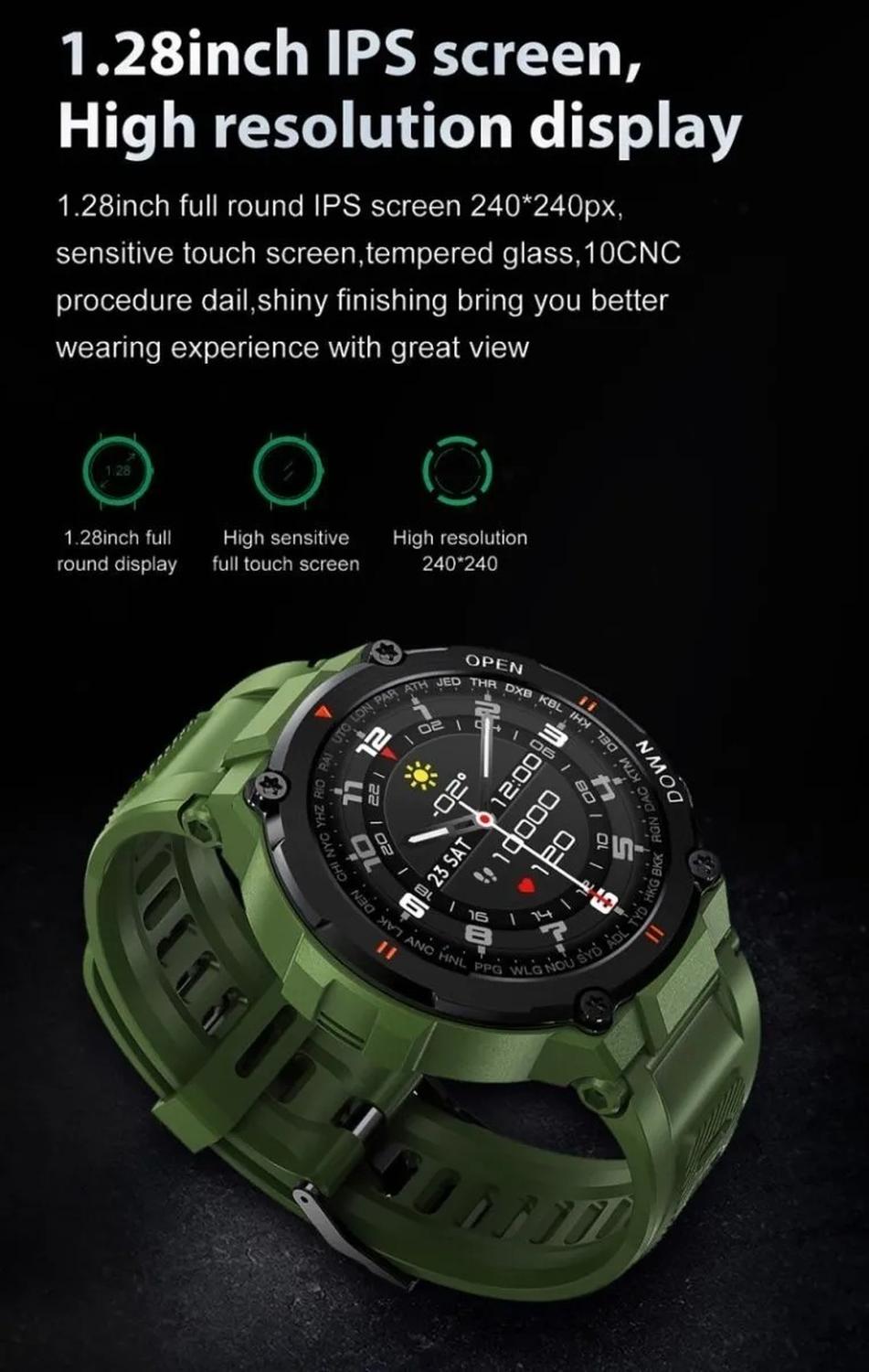 Smartwatch Lemfo K22 1.28 Hombre Reloj Inteligente Llamadas