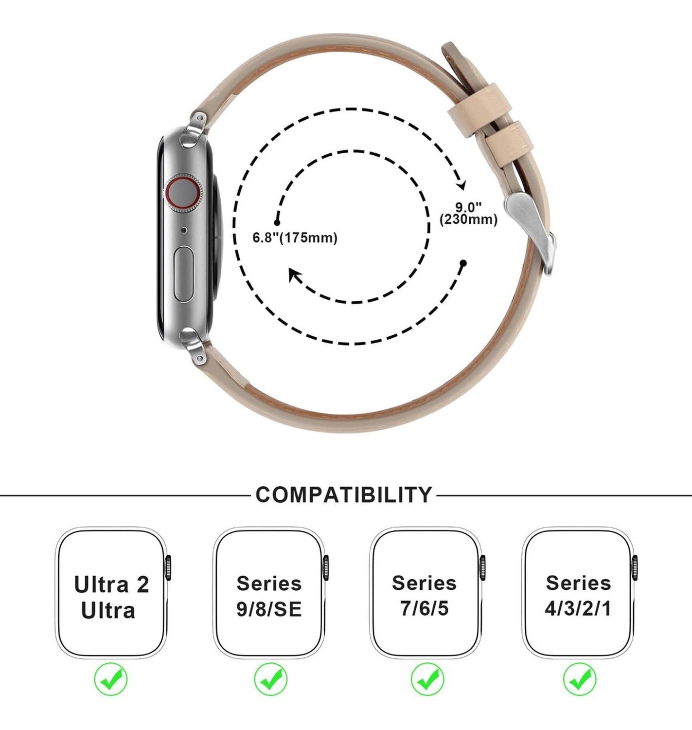 Correa De Cuero Para Apple Watch Todo Los Modelos 100% Cuero