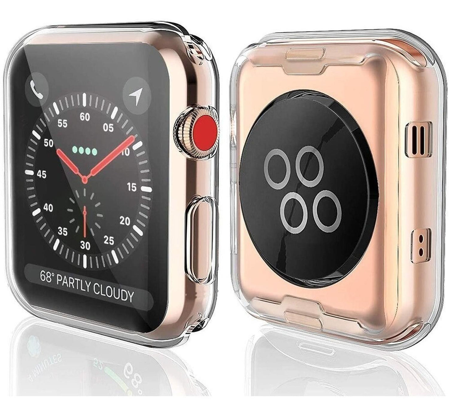 Carcasa Para Apple Watch 44 Mm Gel Transparente