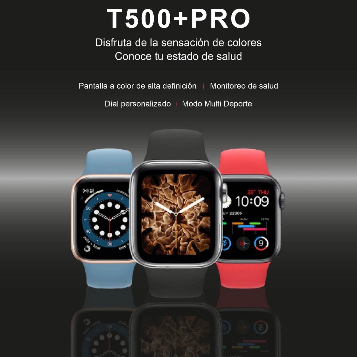 Smartwatch T500+ Pro Serie 9 Reloj Compatible Ios Y Android