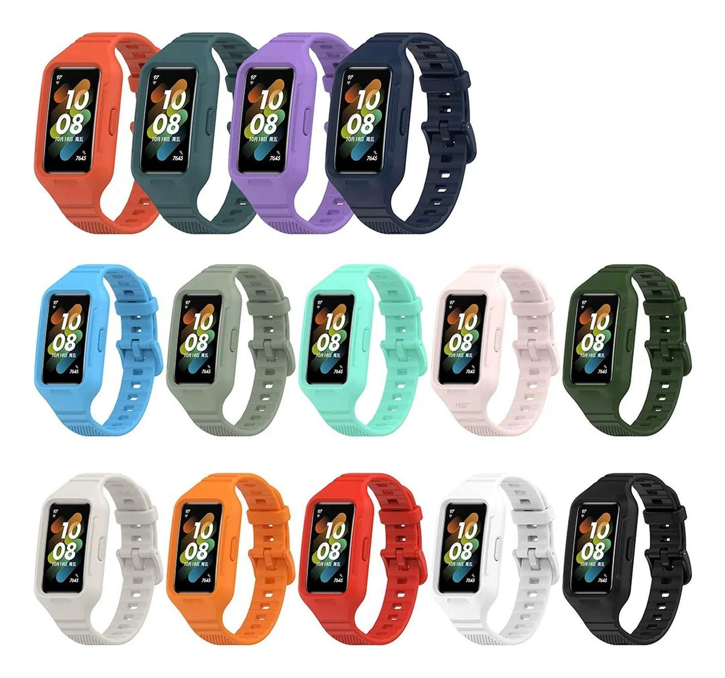 Correa De Silicona Completa Para Smartband Huawei Band 7 Y 6