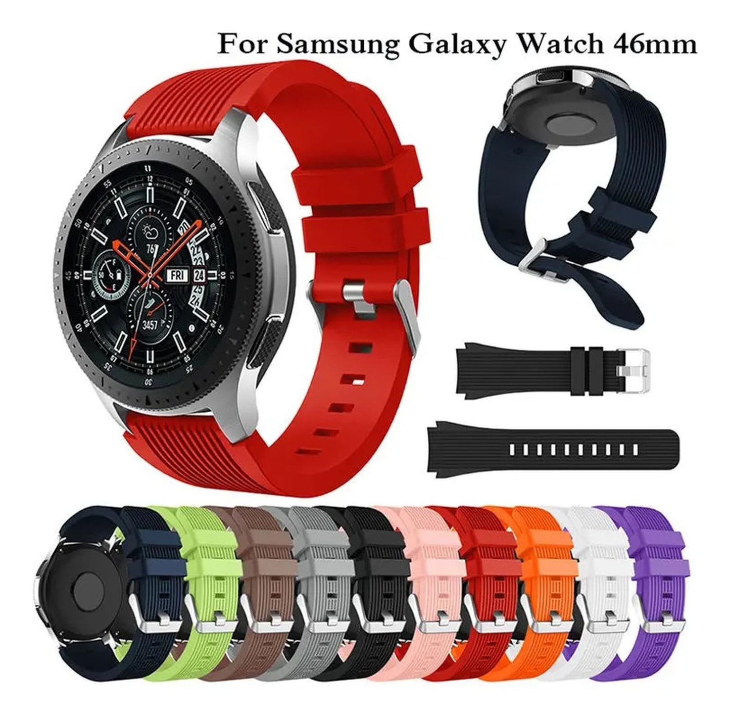 Correa Silicona Para Samsung Galaxy Watch3/gear S3 46mm 22mm