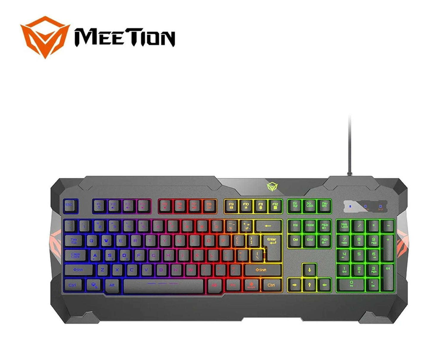 Kit Set Gamer Teclado Mouse Audifonos, Y Mousepad Meetion