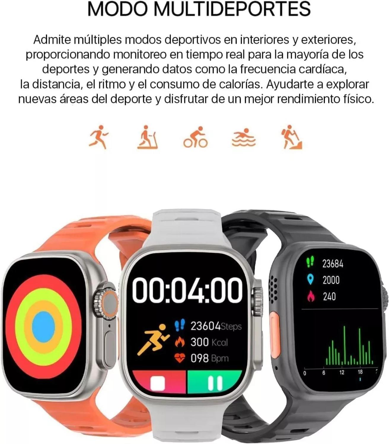 Reloj Inteligente T900 Ultra S Compatible Android Y iPhone